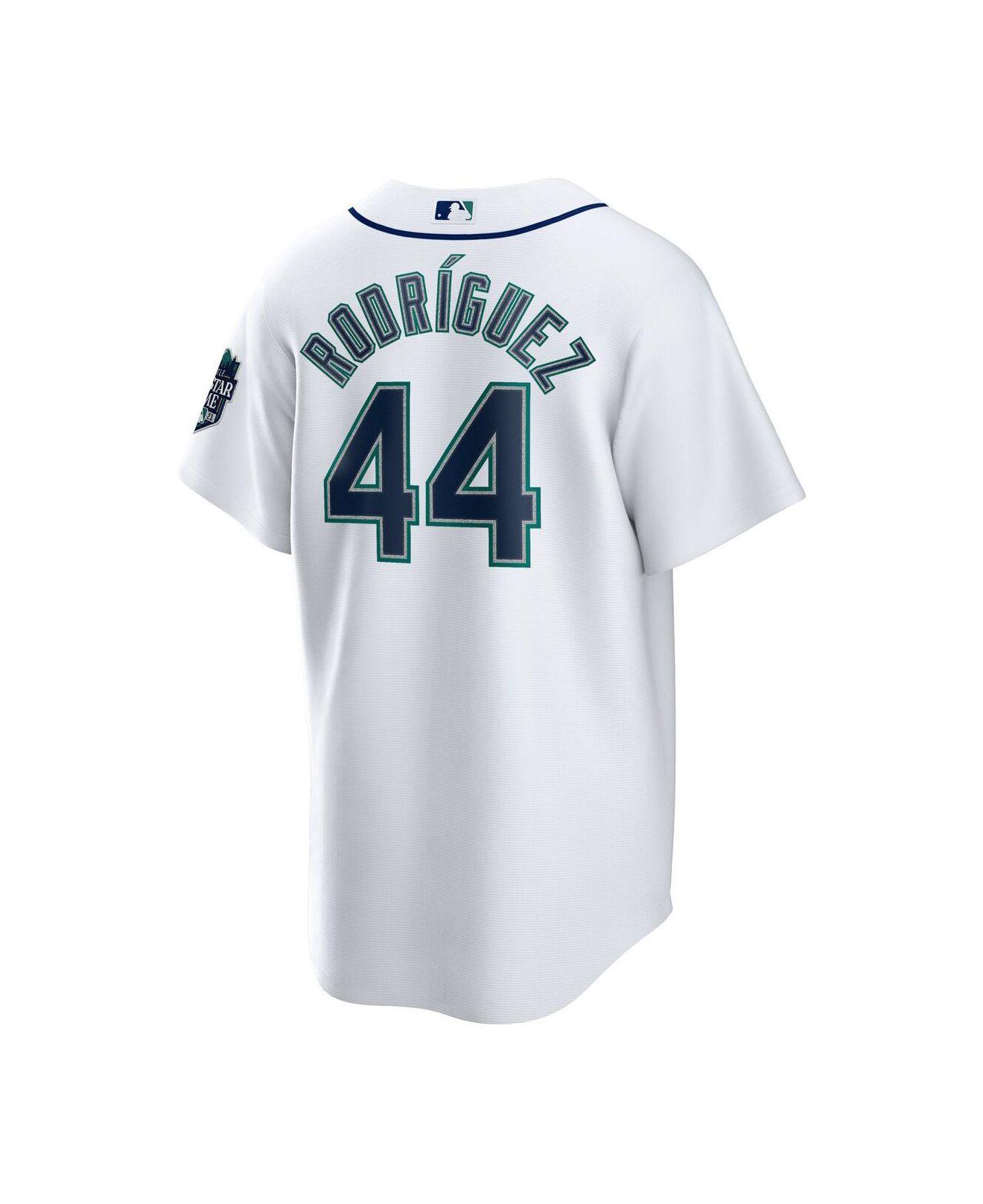Men's Nike White Seattle Mariners Home 2023 MLB All-Star Game Patch Replica Player Jersey, L
