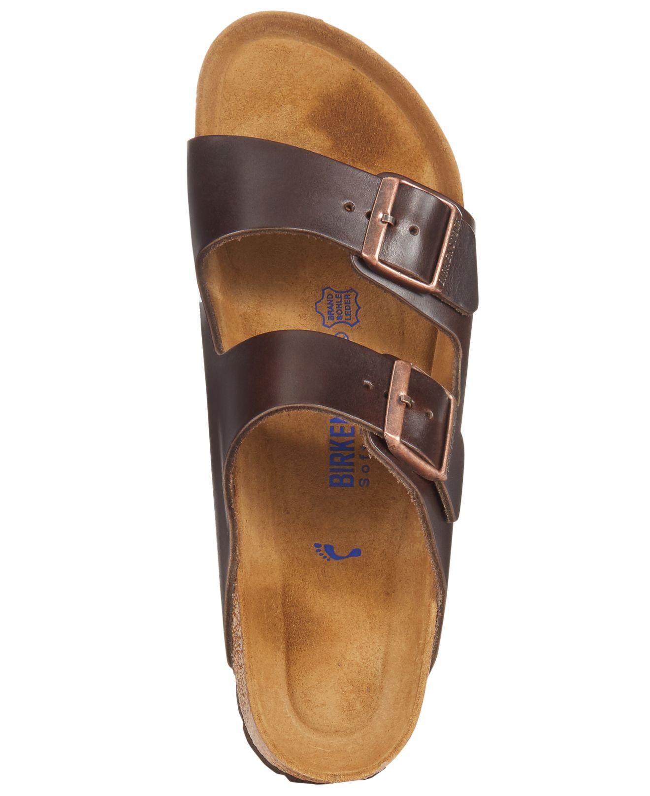 Birkenstock Men's Shoes, Arizona Leather Sandals in Brown for Men - Lyst