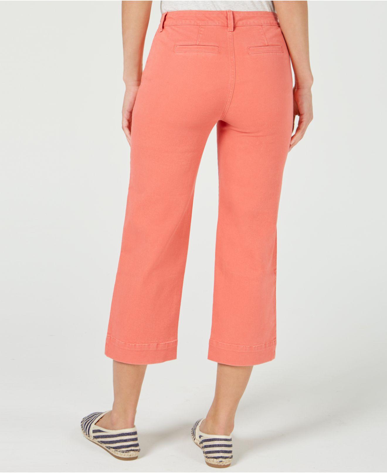Charter Club Denim Petite Wide-leg Flare-crop Jeans, Created For Macy's - Lyst