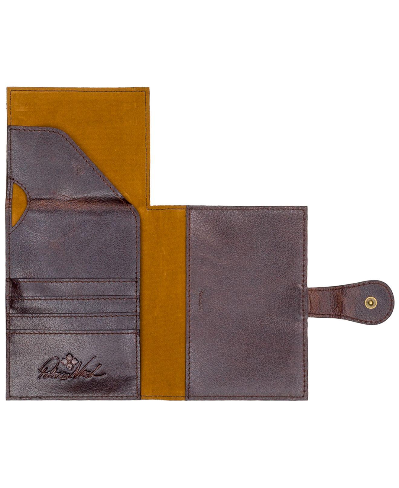 Patricia Nash Leather Blue Clay Passport Holder Lyst