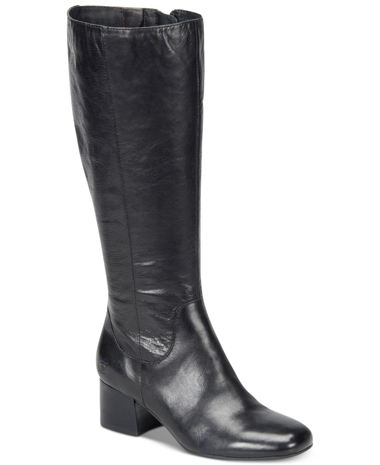 Born Leather Avala Boots in Black Lyst