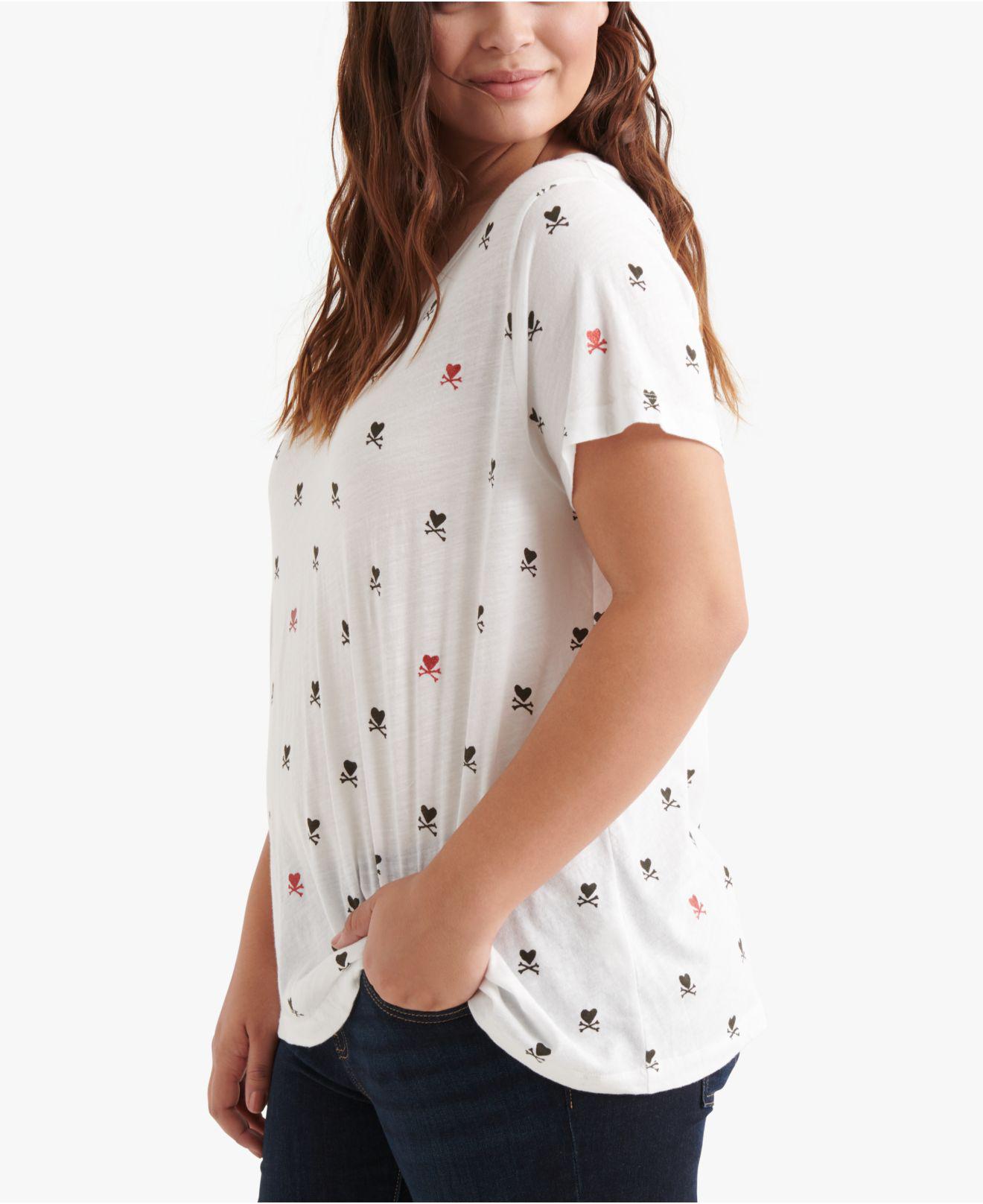 macys lucky brand womens tops