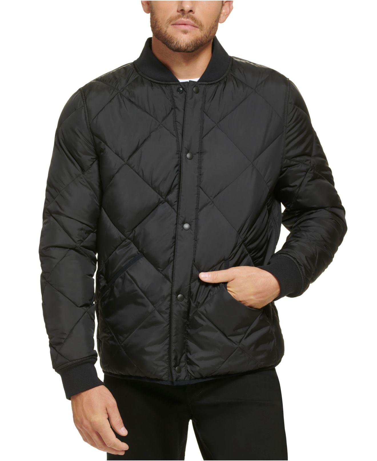 Calvin Klein Reversible Quilted Jacket in Black for Men Lyst