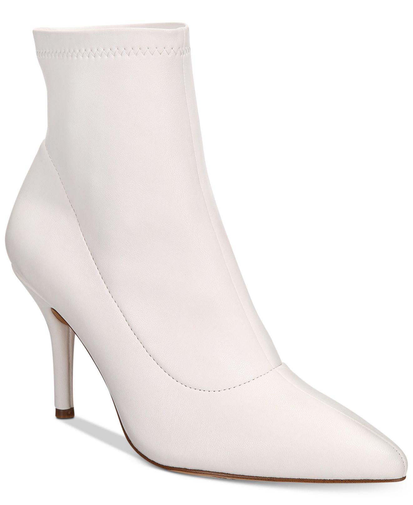 macy's white ankle boots