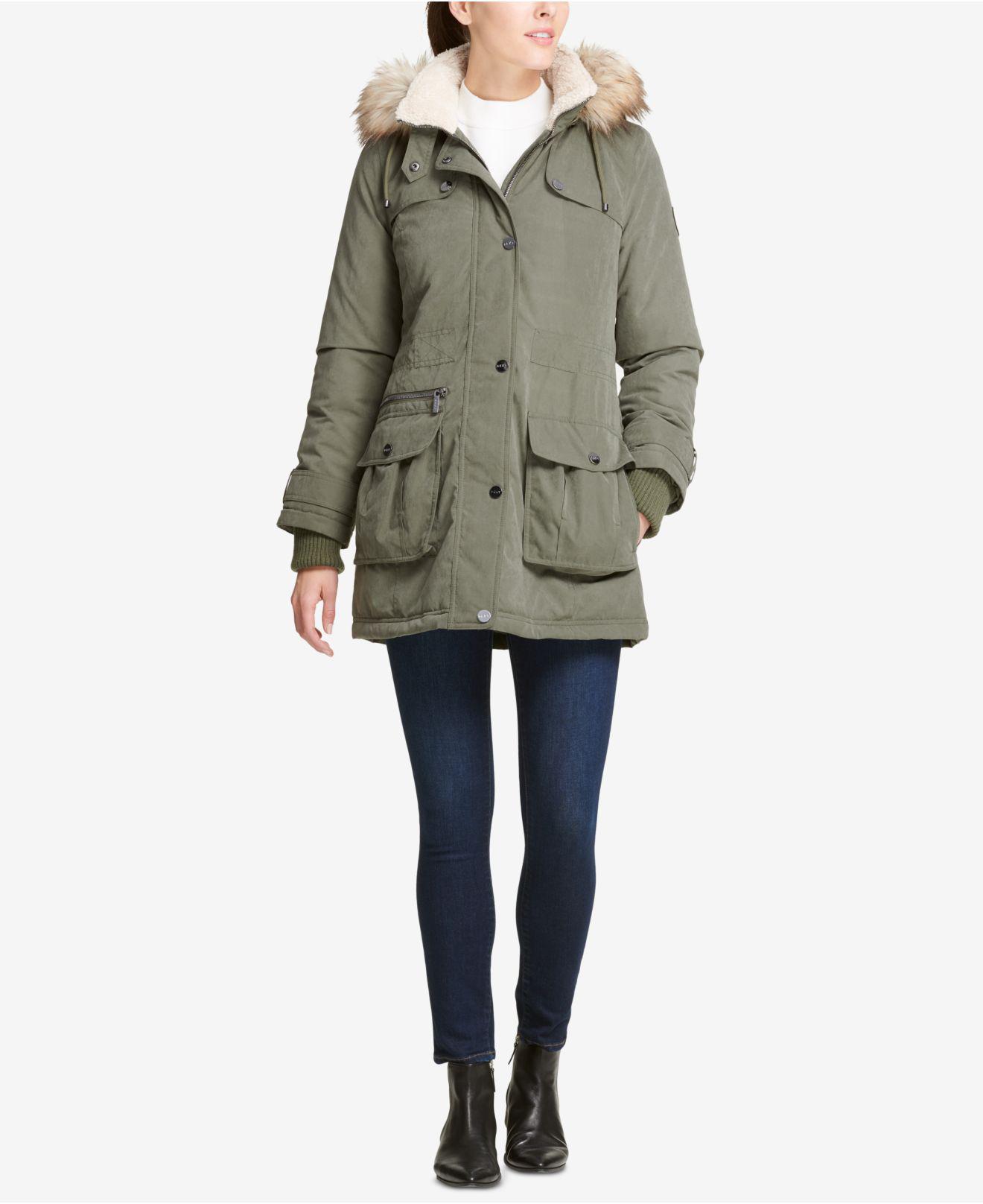 fur lined anorak jacket