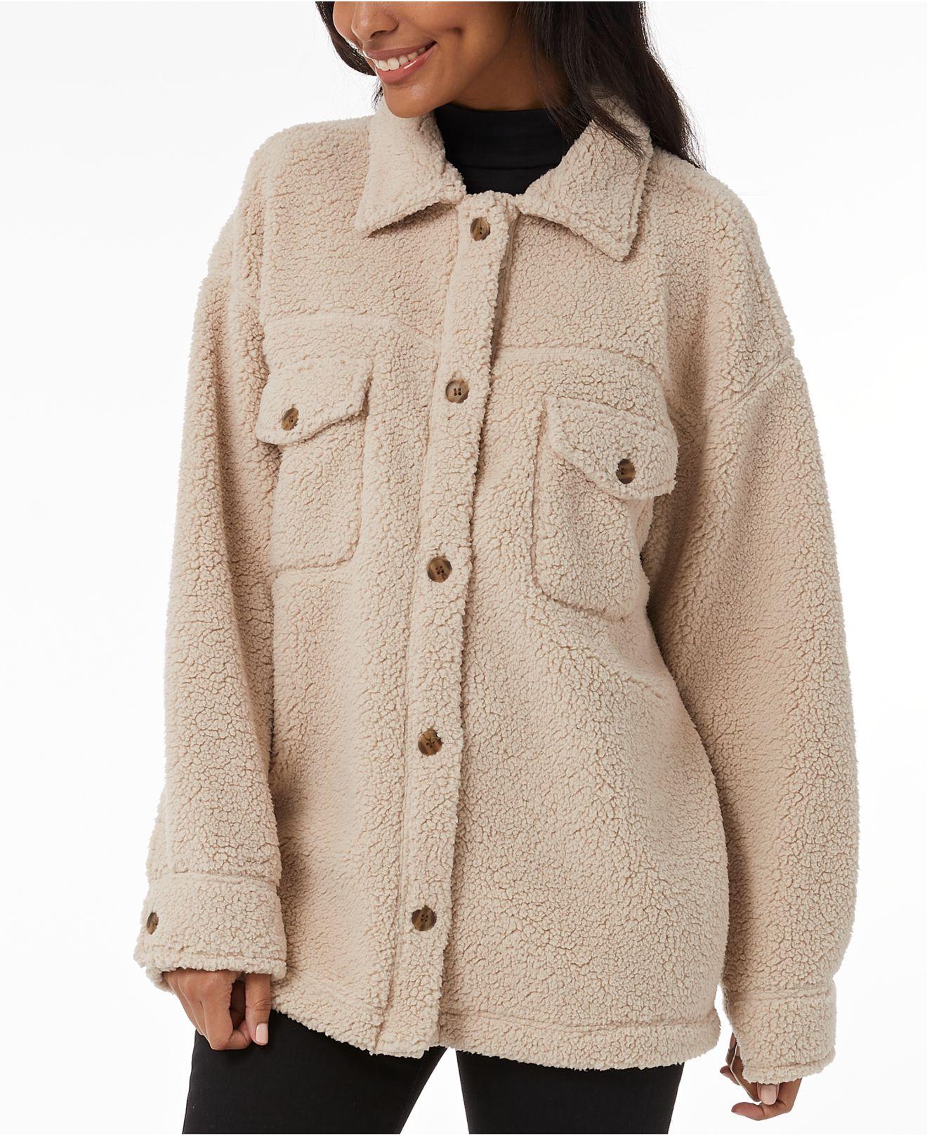 32 degrees sherpa shirt jacket