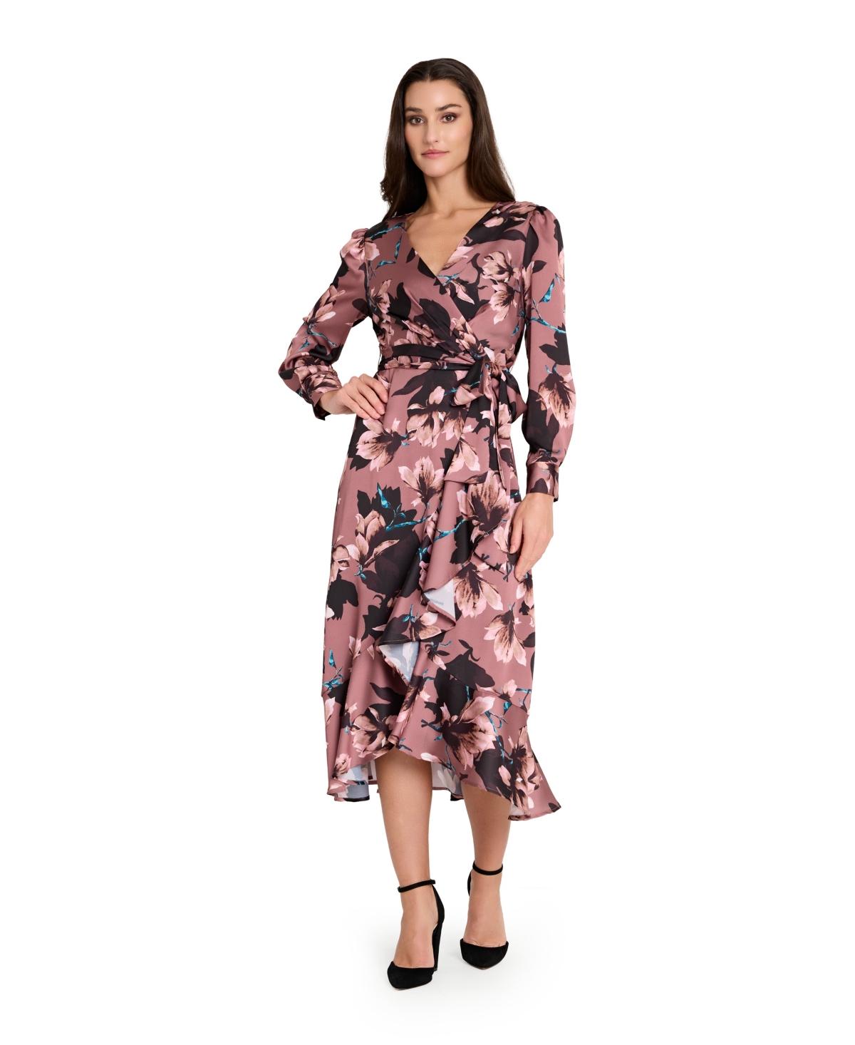 green emerald velvet dress Tahari ASL 2AM116 - Long Satin A-Line Dress