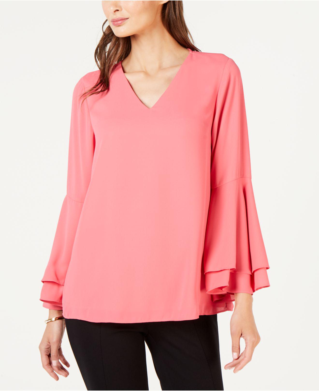 alfani bell sleeve blouse