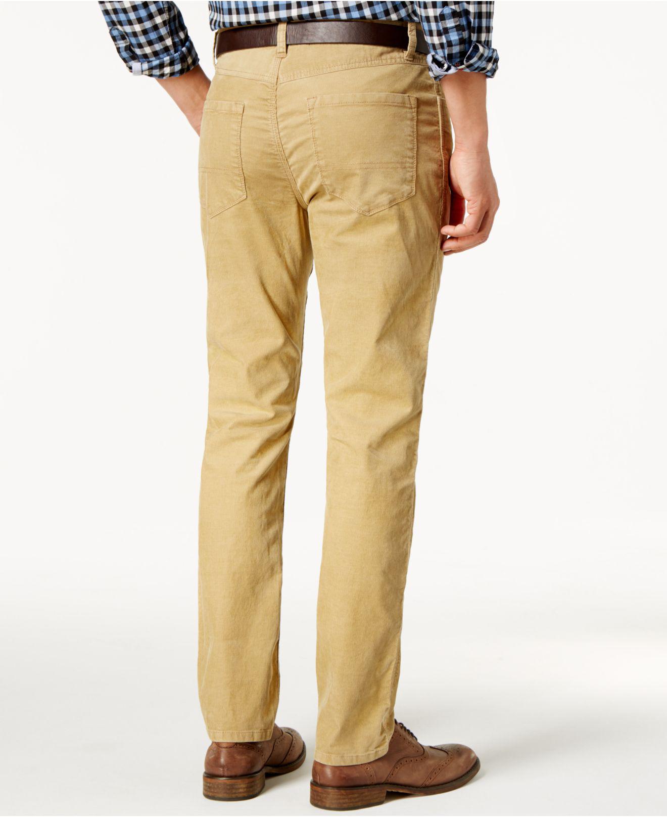 Tommy Hilfiger Men's Corduroy Pants in Natural for Men - Lyst