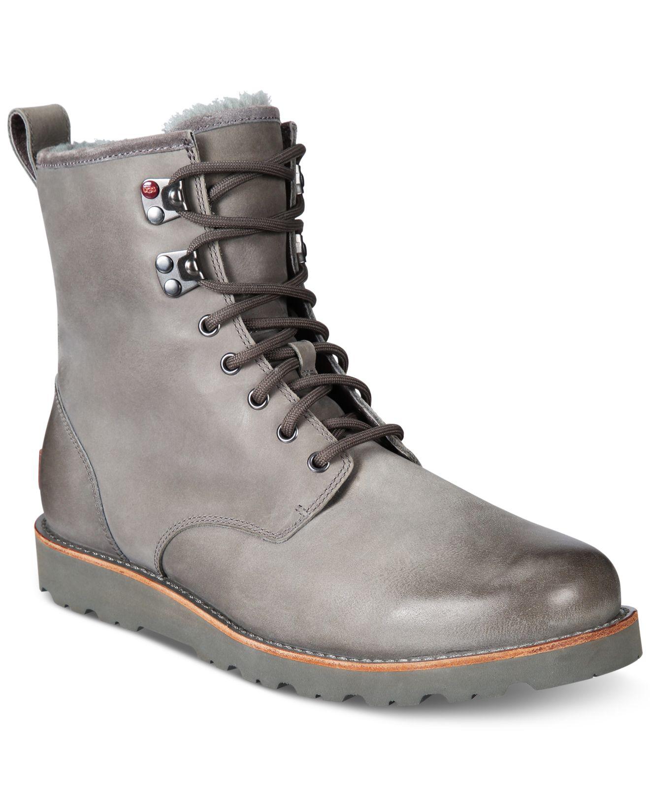 UGG Leather Men&#39;s Hannen Tl Waterproof Boots in Metal (Gray) for Men - Lyst