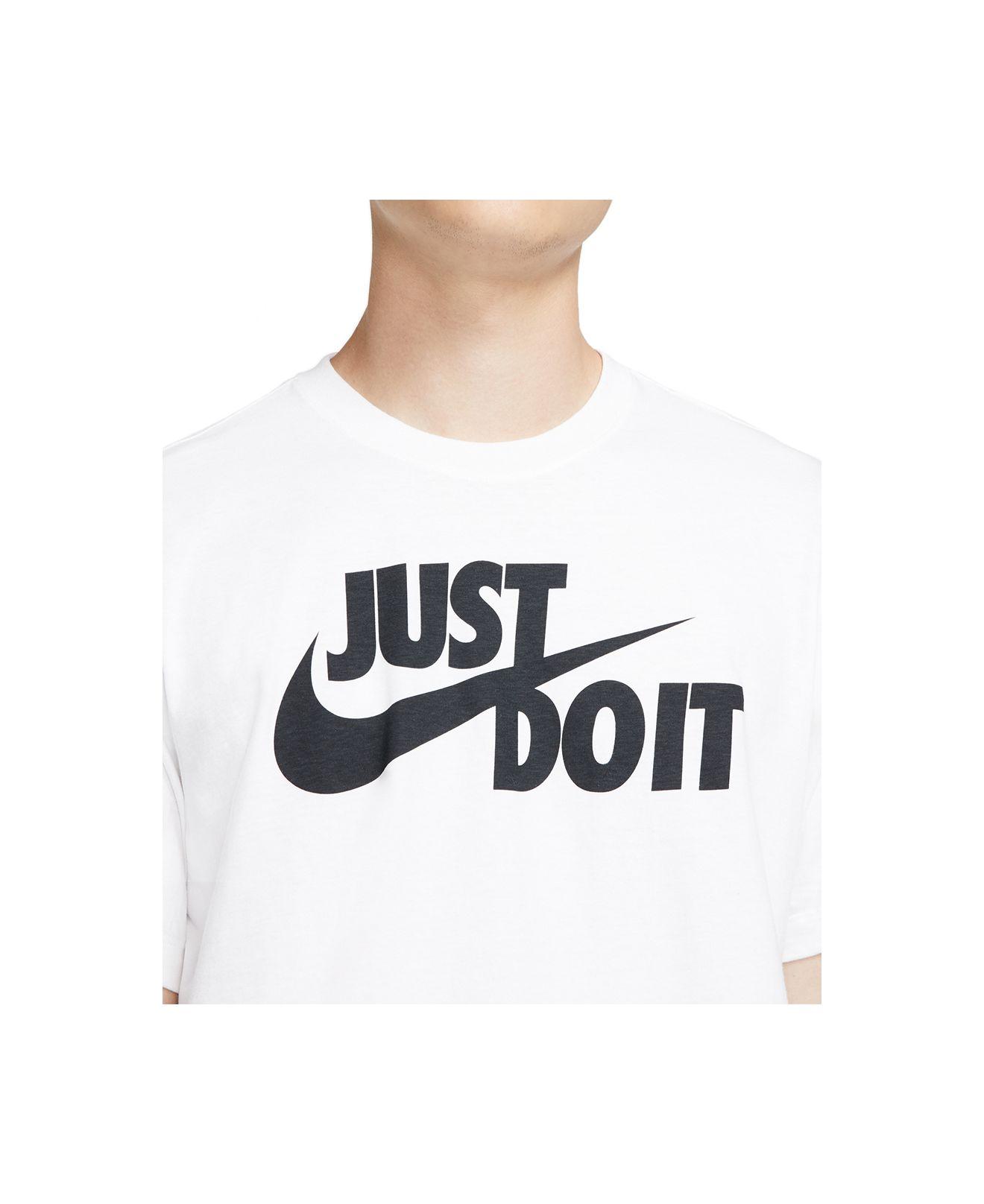 nike just do it script neck tee