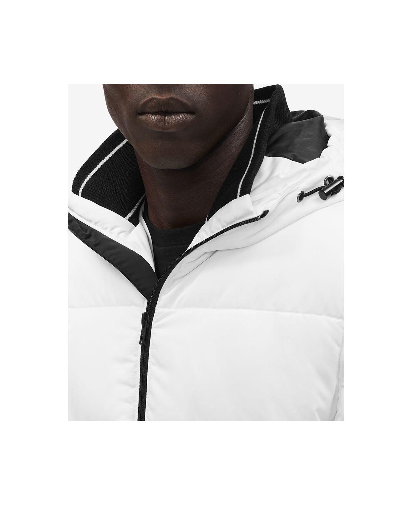 calvin klein puffer jacket black and white