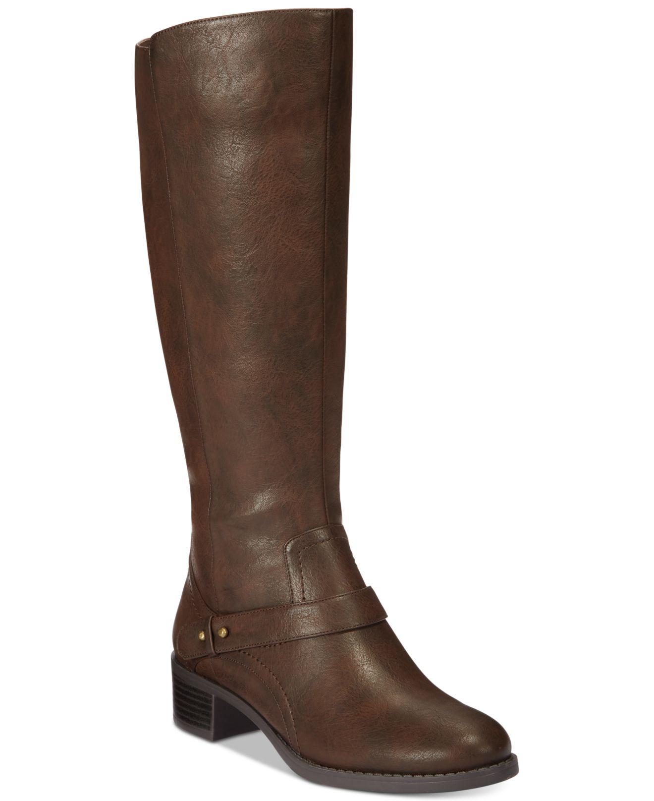 round toe wide calf boots