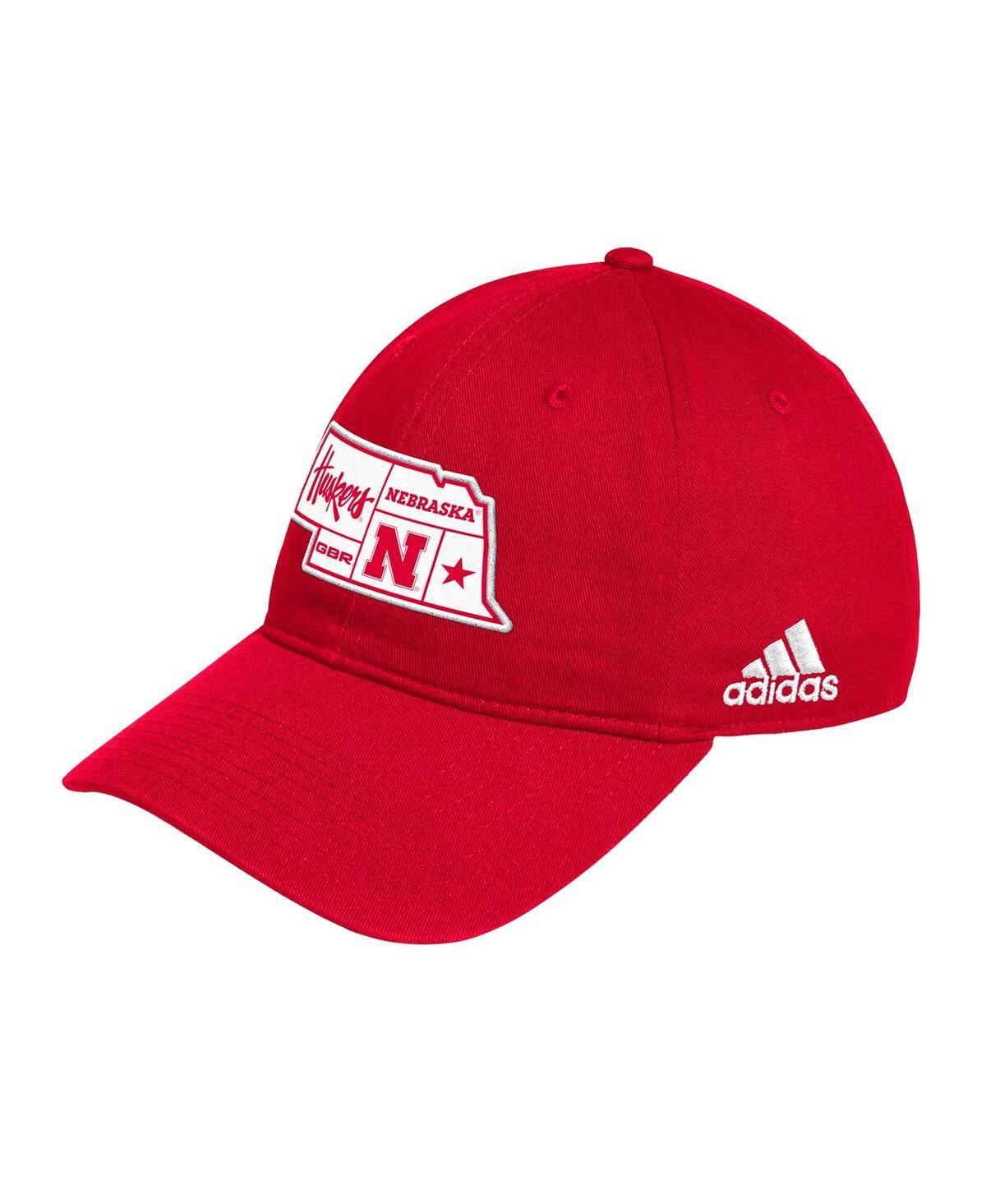 adidas Nebraska Huskers State Slouch Adjustable Hat in Red for Men Lyst