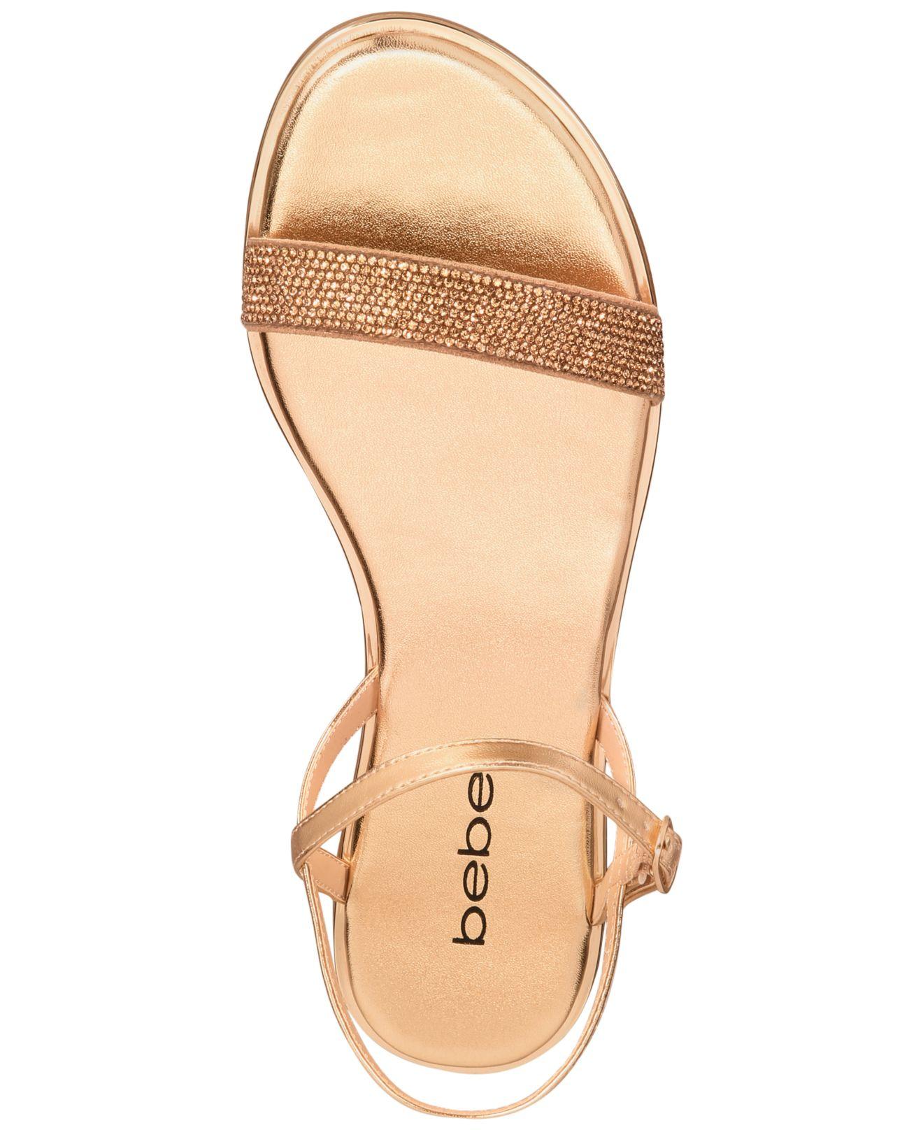 bebe brilynn flat sandals