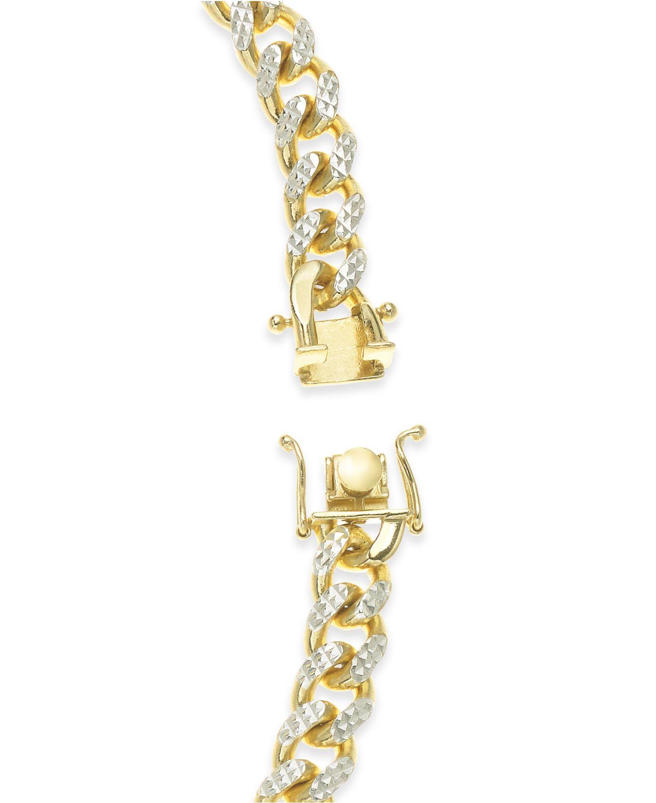 Macy's Men's Sterling Silver Necklace, 24 5-1/2mm Chain - Multi