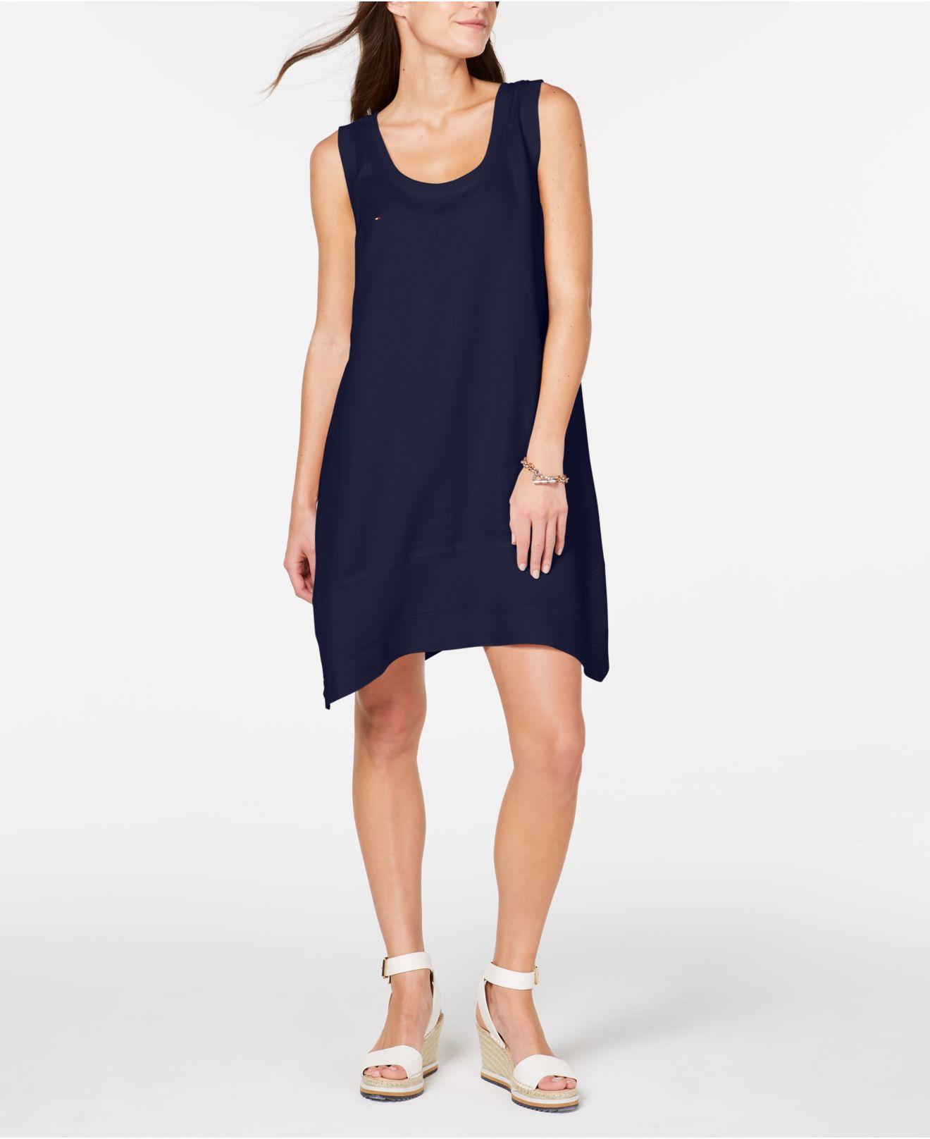macy's linen dresses