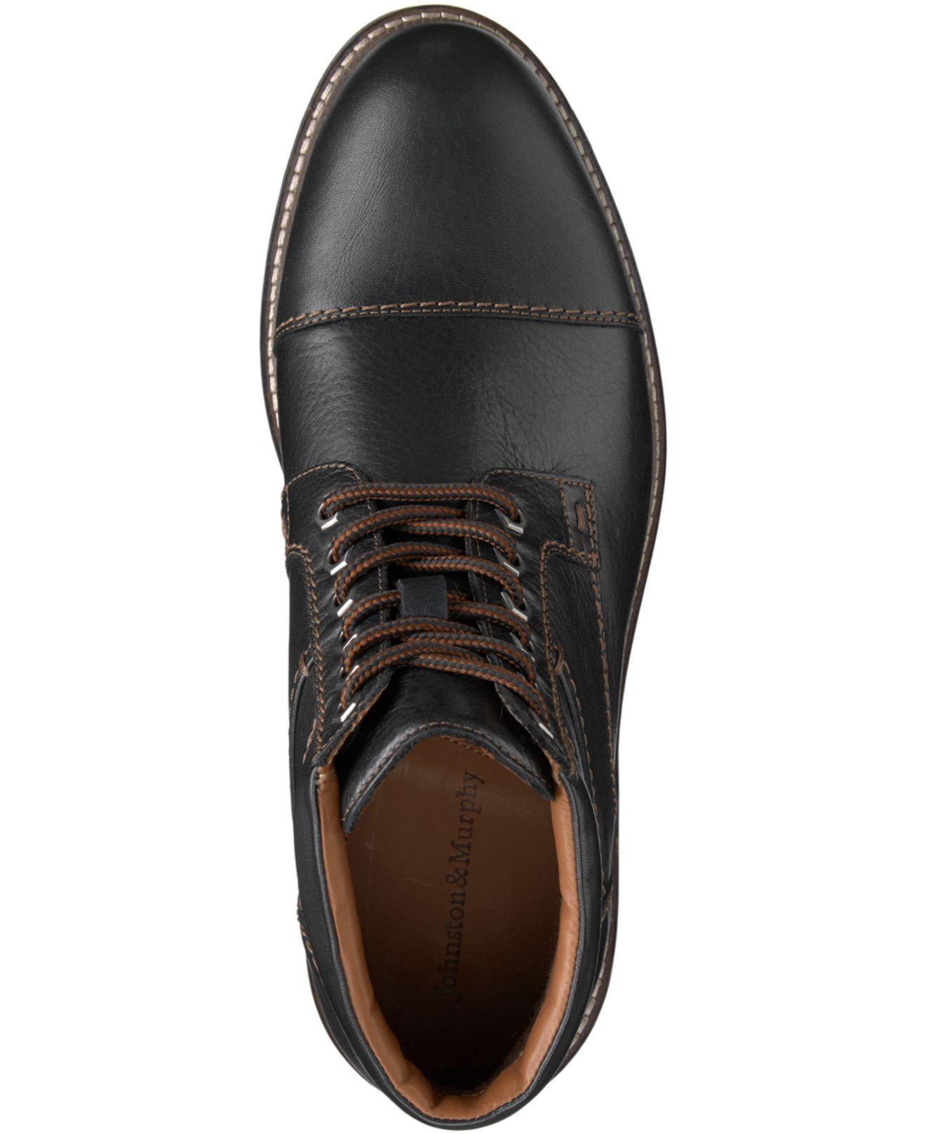 johnston and murphy holden cap toe boot