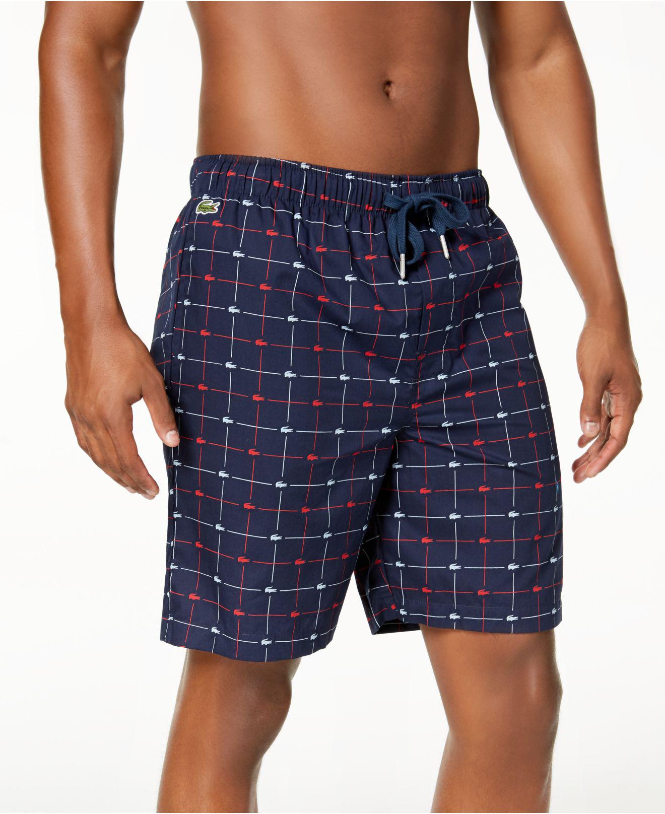 lacoste pajama shorts