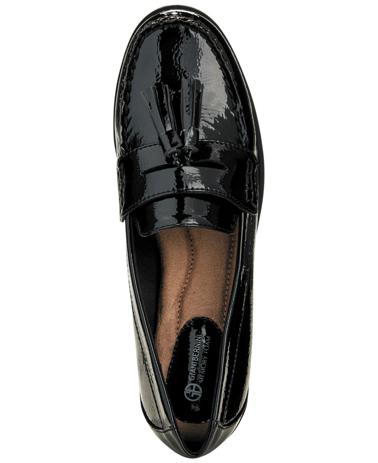 Giani Bernini Leather Mauwe Slipon Loafers in Black