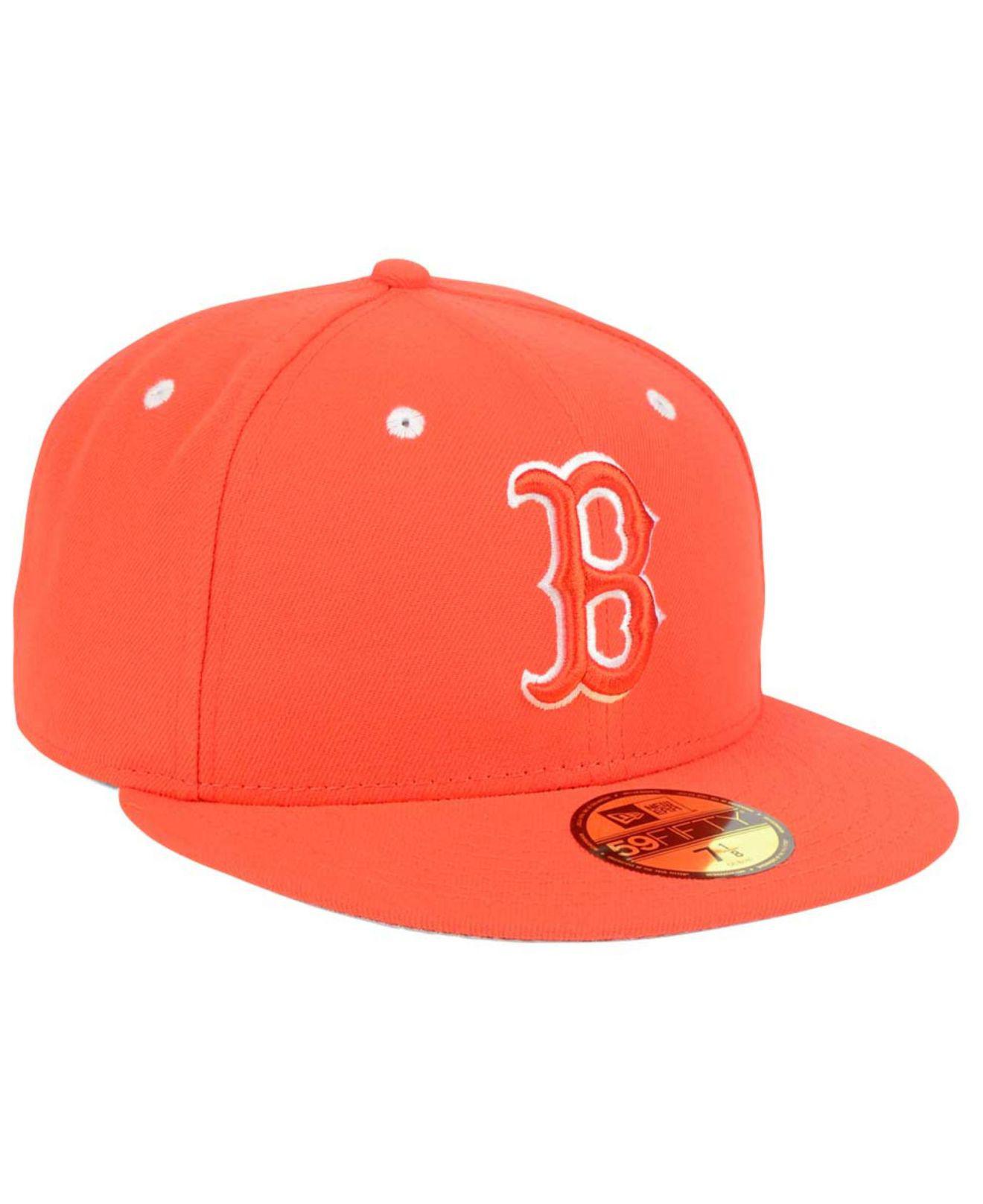 KTZ Boston Red Sox Pantone Collection 59fifty Cap in Orange for