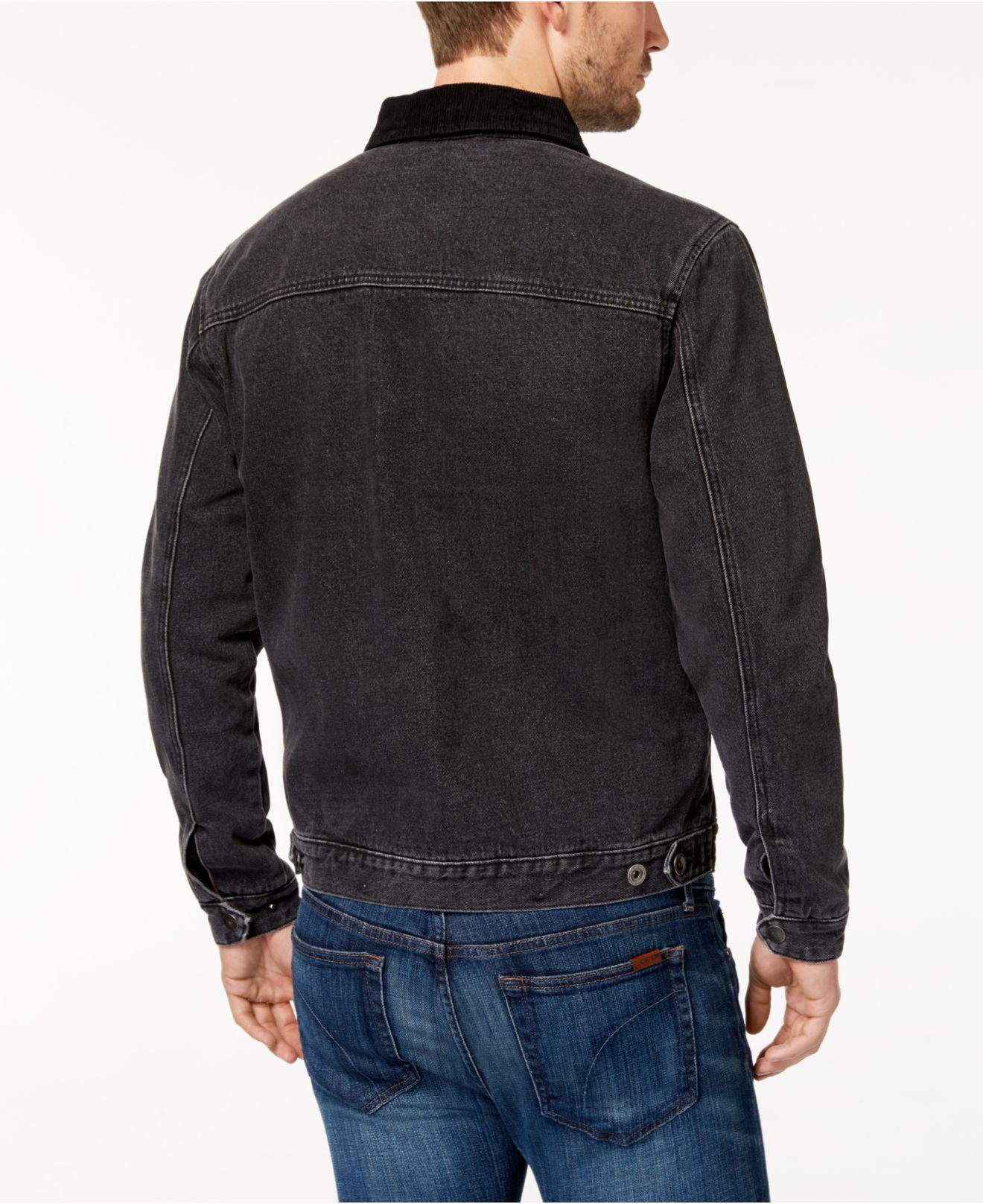 rvca black denim jacket