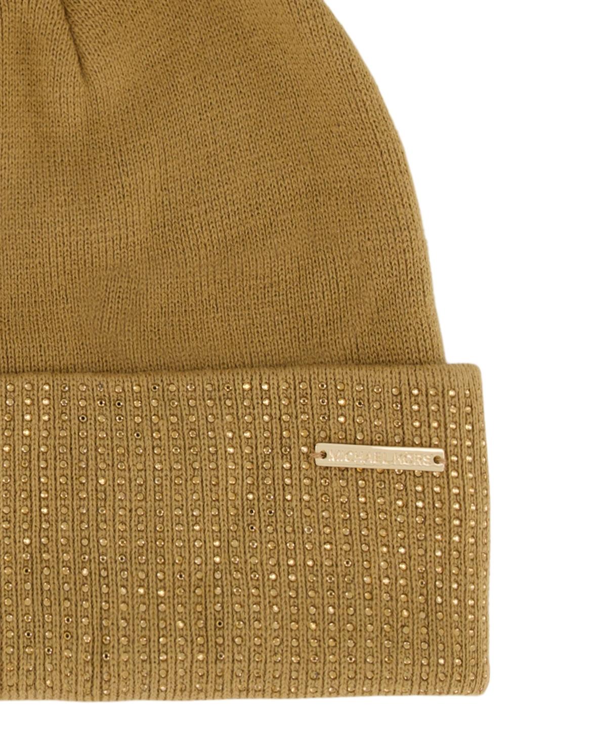 Michael Kors Michael Fine Crystal Cuff Hat in Natural | Lyst