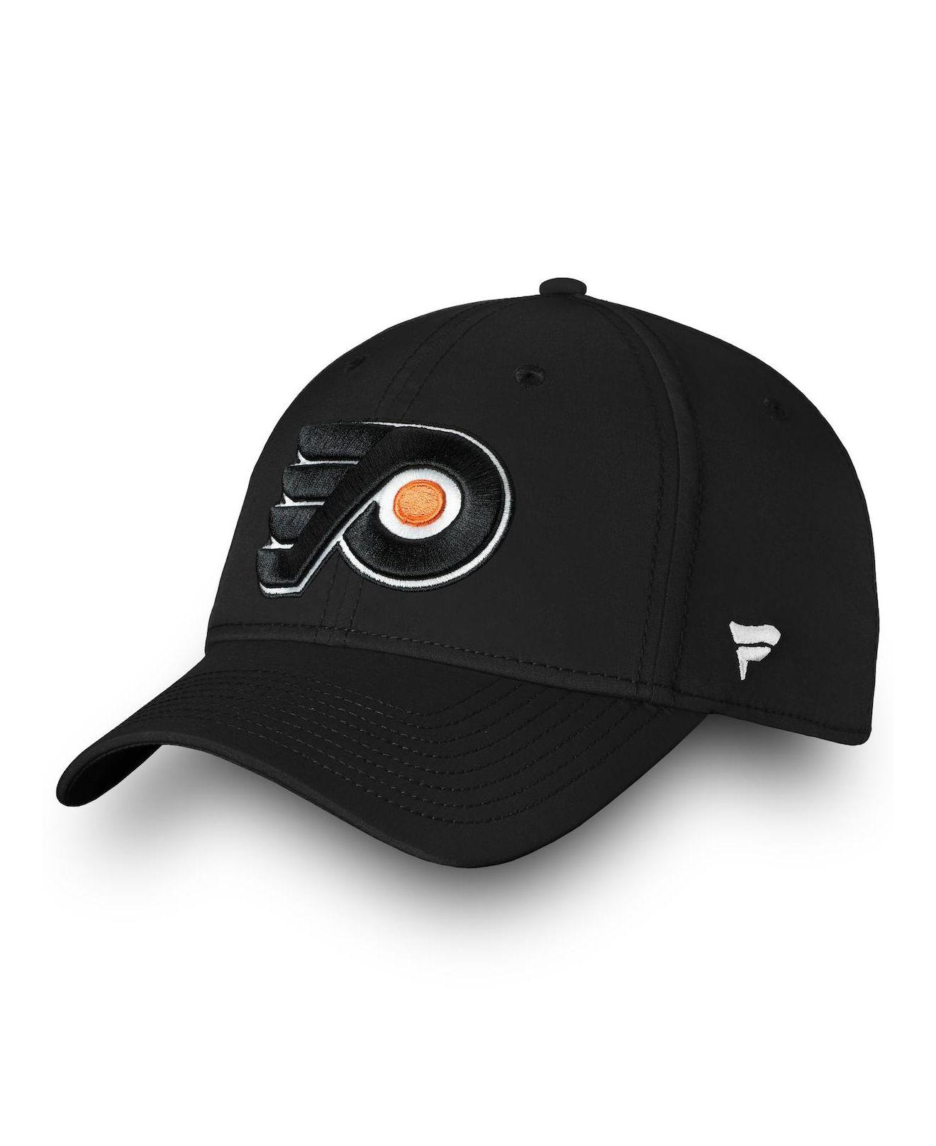 Fanatics Black Philadelphia Flyers Core Primary Logo Flex Hat for Men