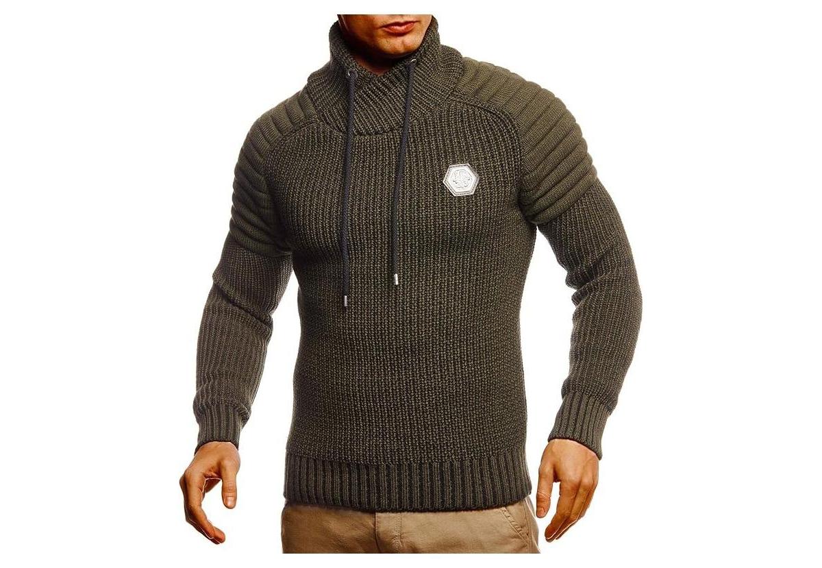 Leif Nelson Knitted Winter Pullover in Green for Men Lyst