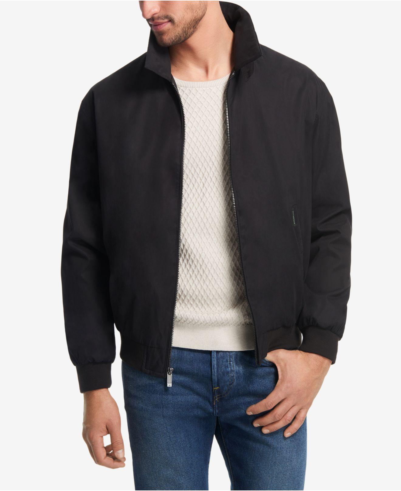 weatherproof microfiber bomber jacket