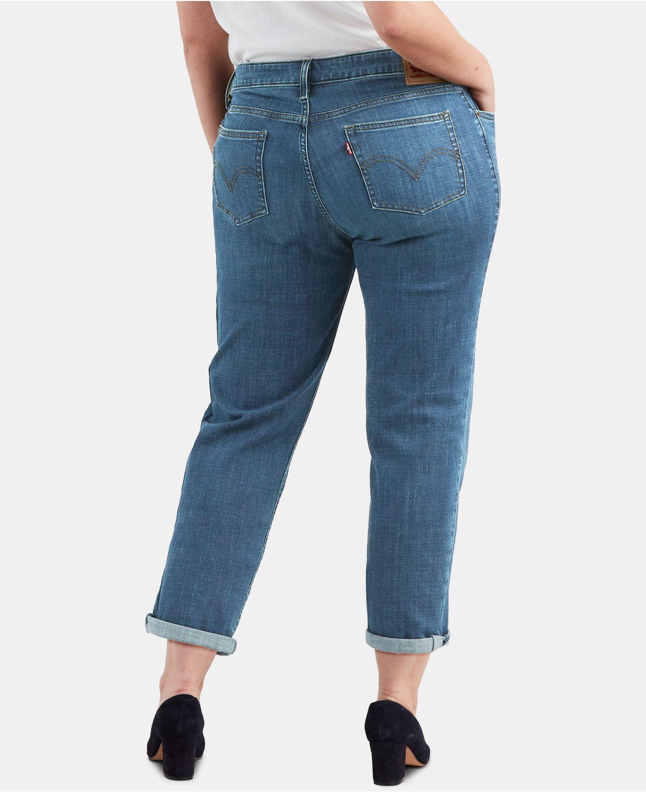 levi's cuffed boyfriend jeans