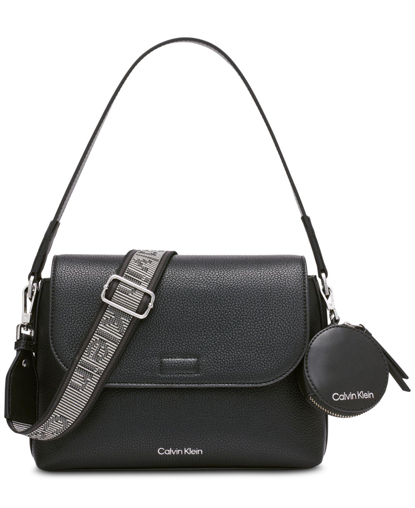 Calvin Klein Millie Small Convertible Shoulder Bag in Black Lyst