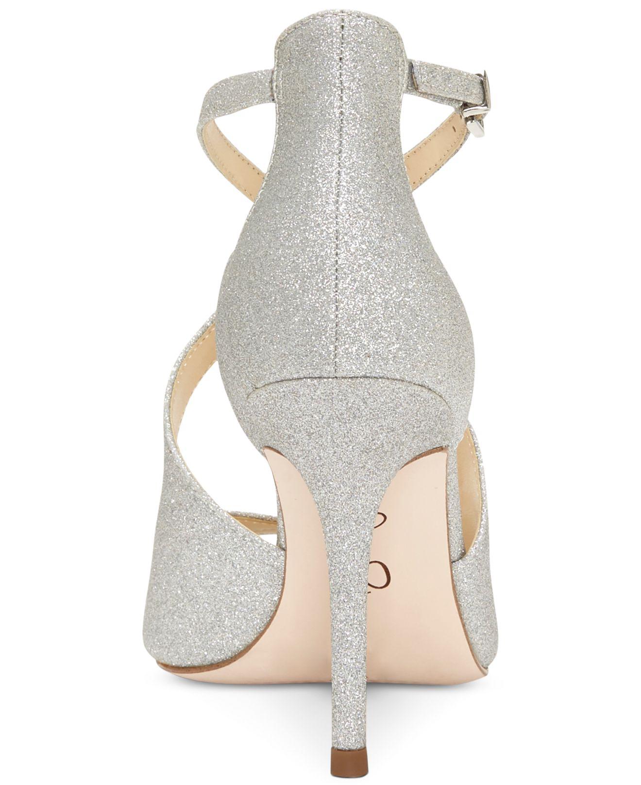Jessica Simpson Averie Dress Sandals in Silver (Metallic) - Lyst
