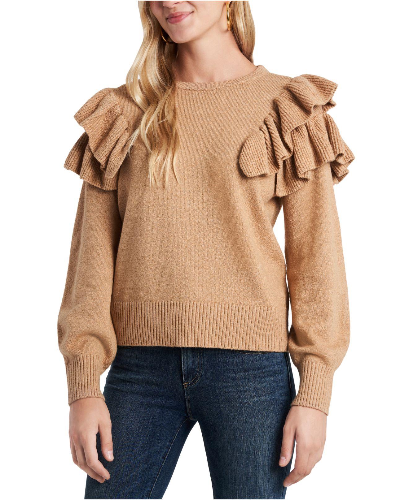1 state bubble sleeve sweater