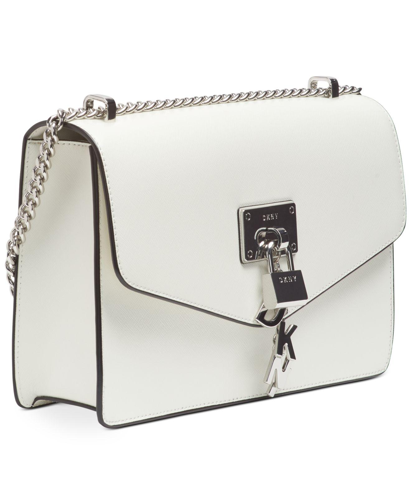 DKNY Elissa Large Leather Shoulder Flap Bag, Created For Macy's in