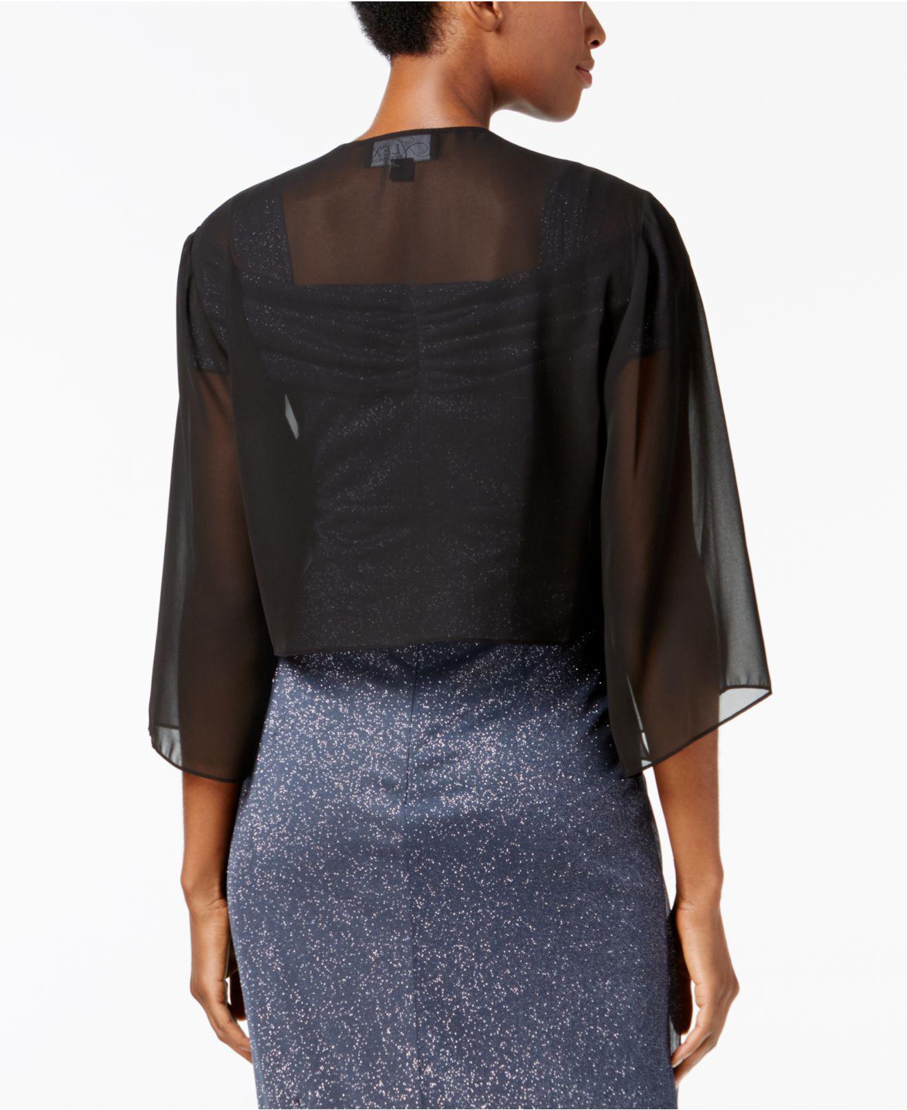 alex evenings chiffon cover up