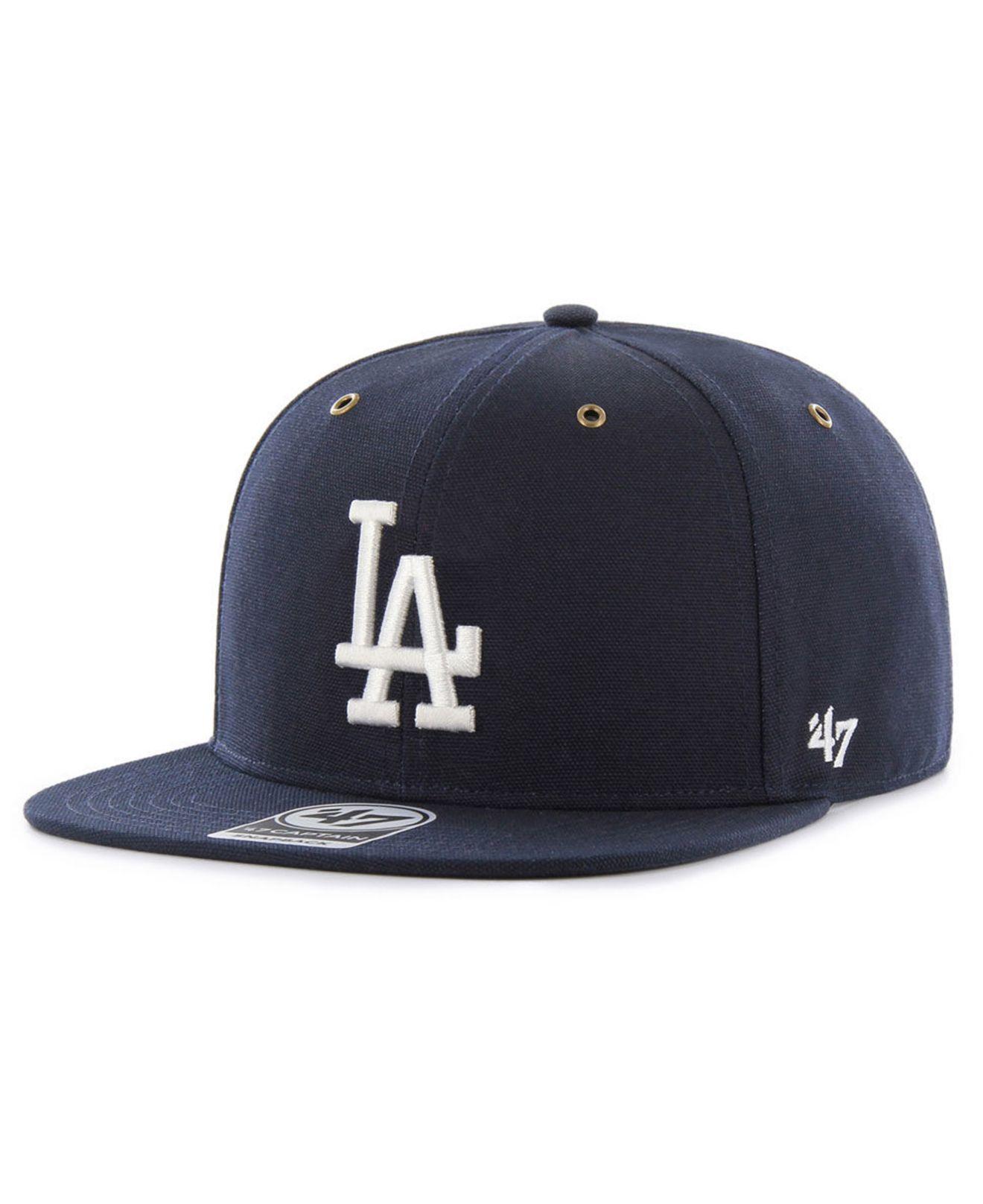 47 Brand Cotton Los Angeles Dodgers Carhartt Captain Cap in Navy (Blue) for  Men | Lyst