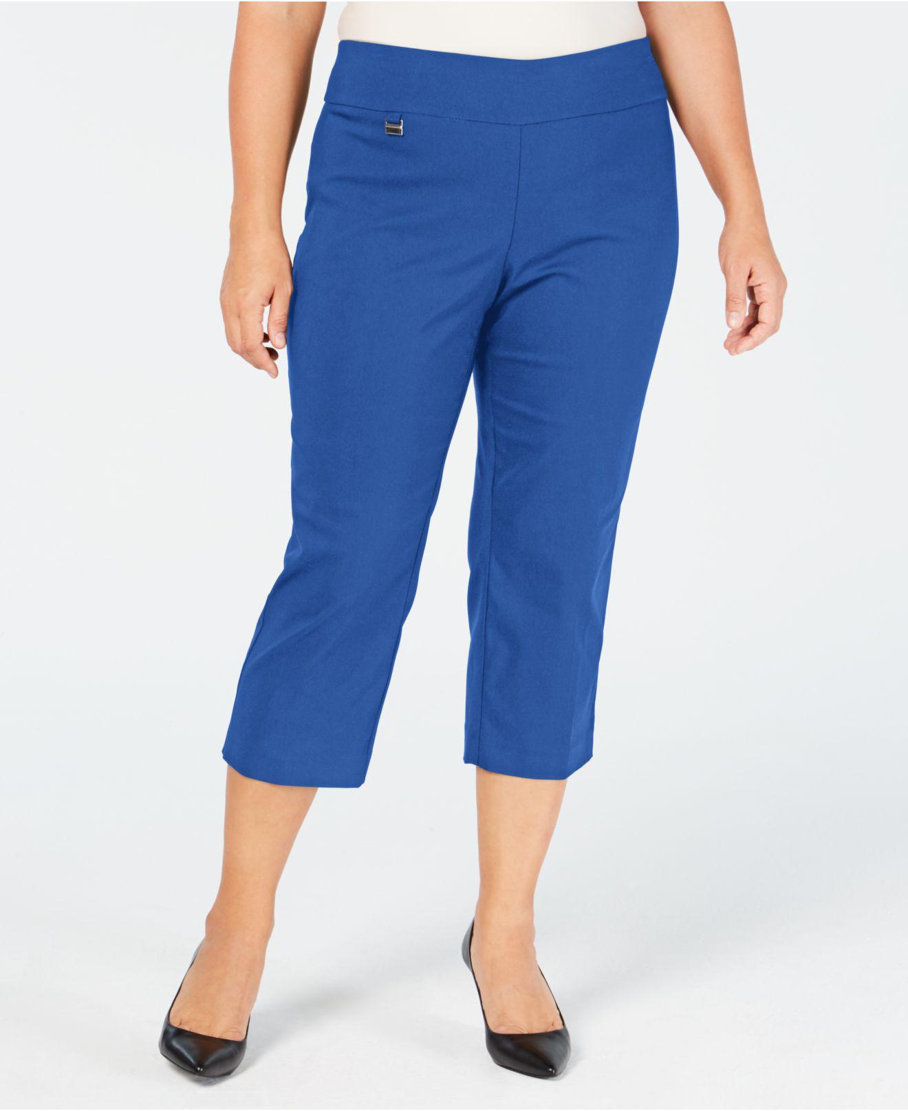 alfani tummy control capri pants