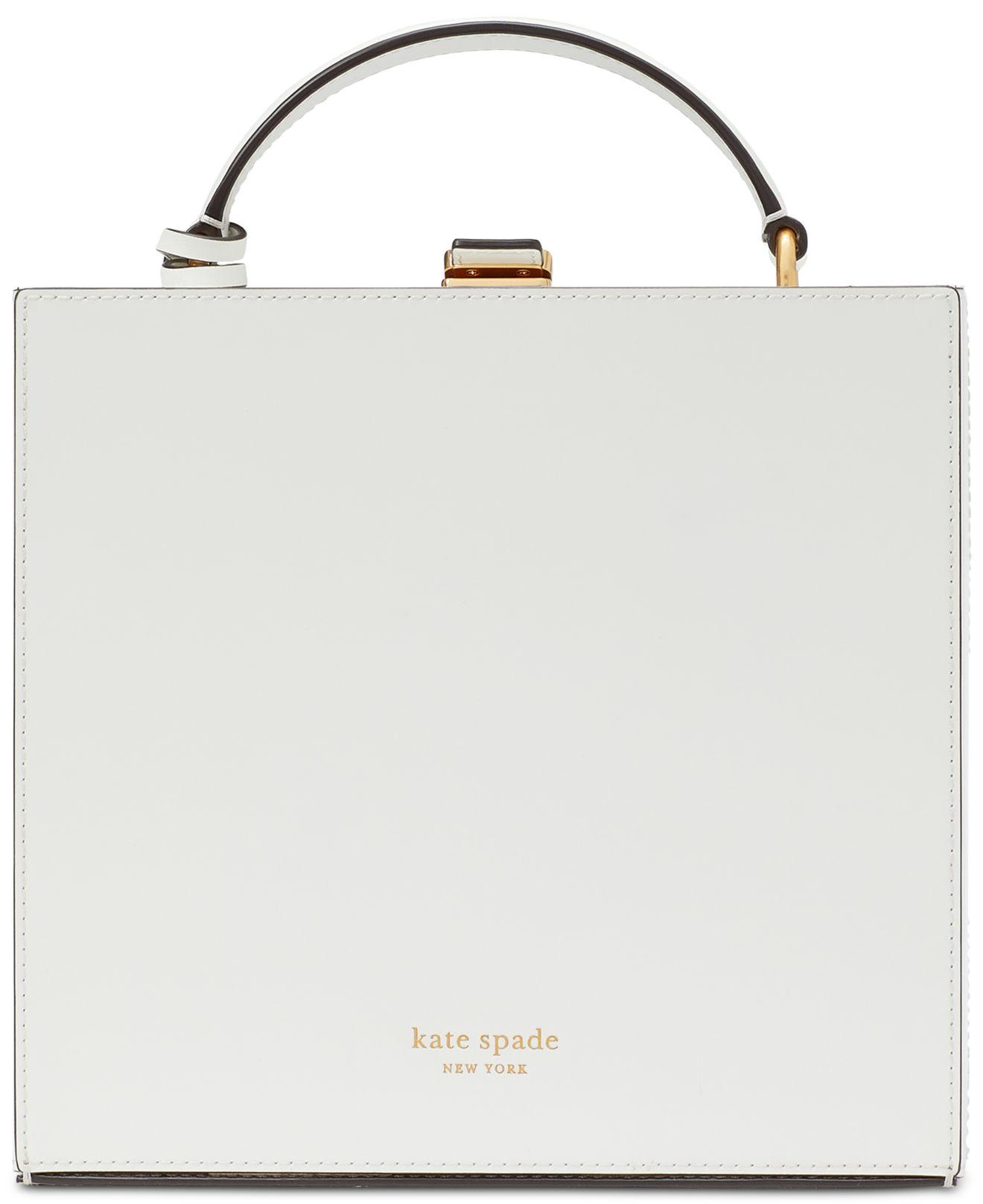 Kate Spade New York Sam Icon Mini Spazzolato Leather Pouchette - True White