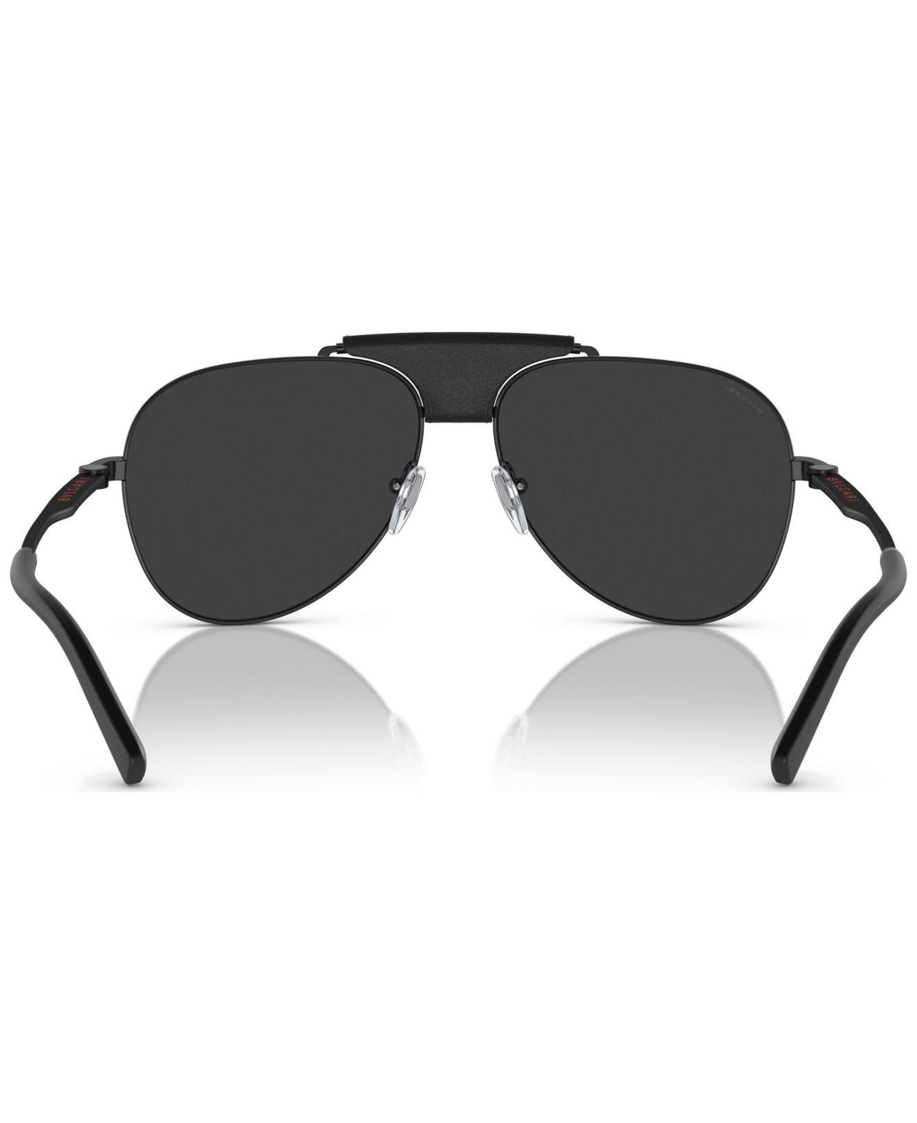 BVLGARI Polarized Sunglasses, Bv5061q in Black for Men | Lyst