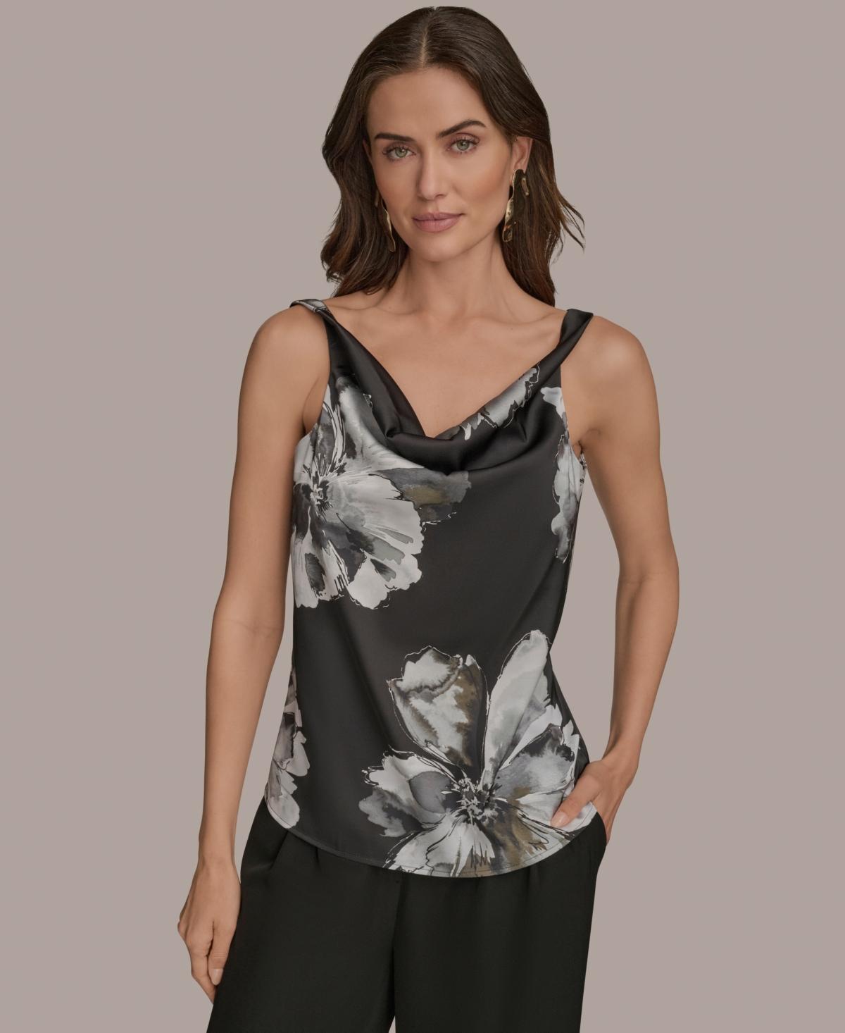 [新品]DONNA KARANスパンコール付きタンクトップ&ボレロ 2025年最新】Donna Karan New York レディース タンクトップの