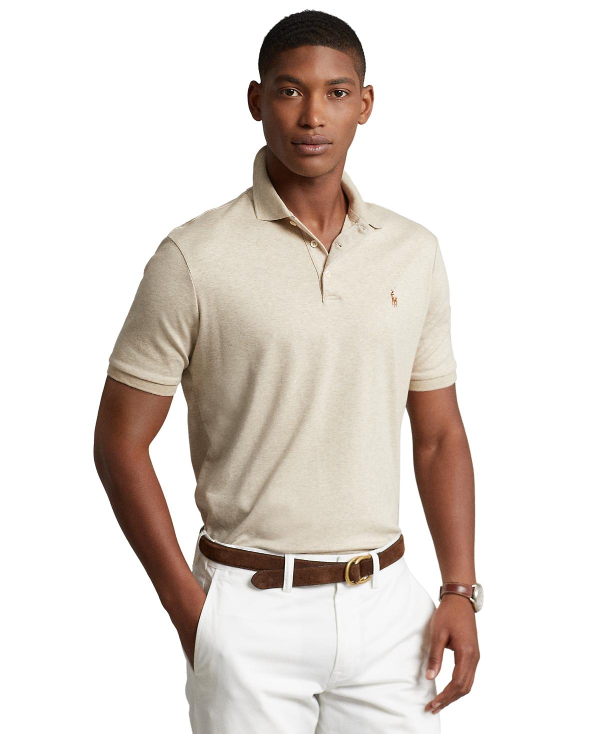 Polo Ralph Lauren Custom Slim Fit Soft Cotton Polo Shirt in White for Men