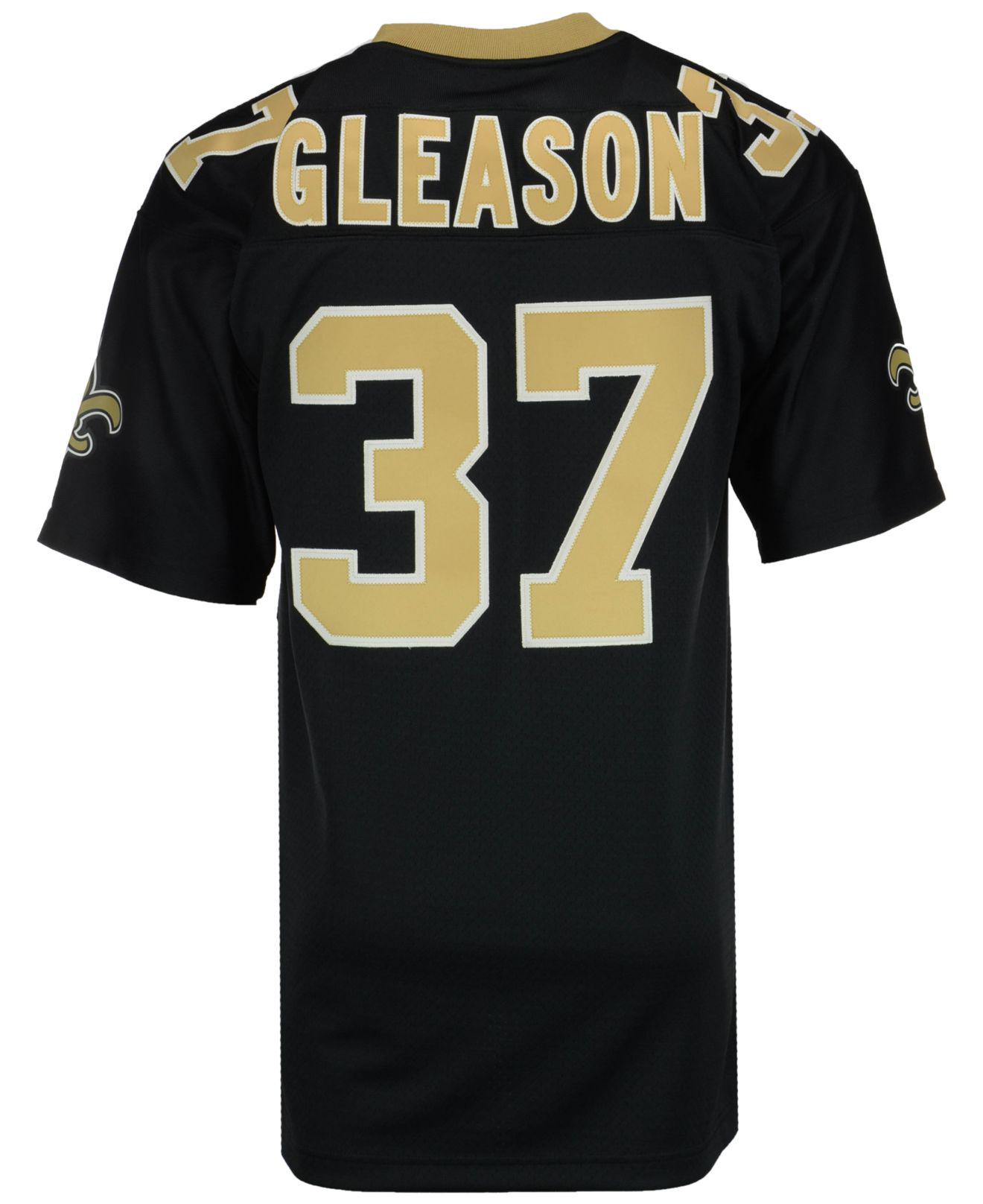 Mitchell & Ness Synthetic Men's Replica Throwback Jersey in Black/Gold (Black) for Men - Lyst