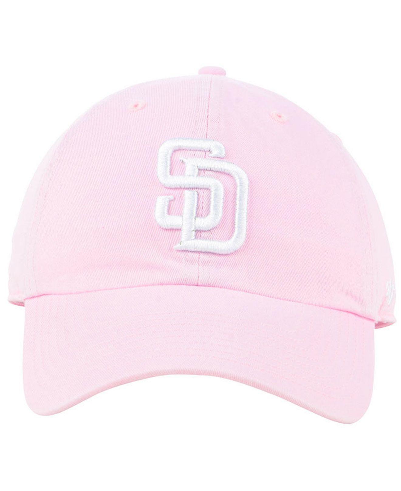 47 Brand San Diego Padres Pink Clean Up Cap | Lyst