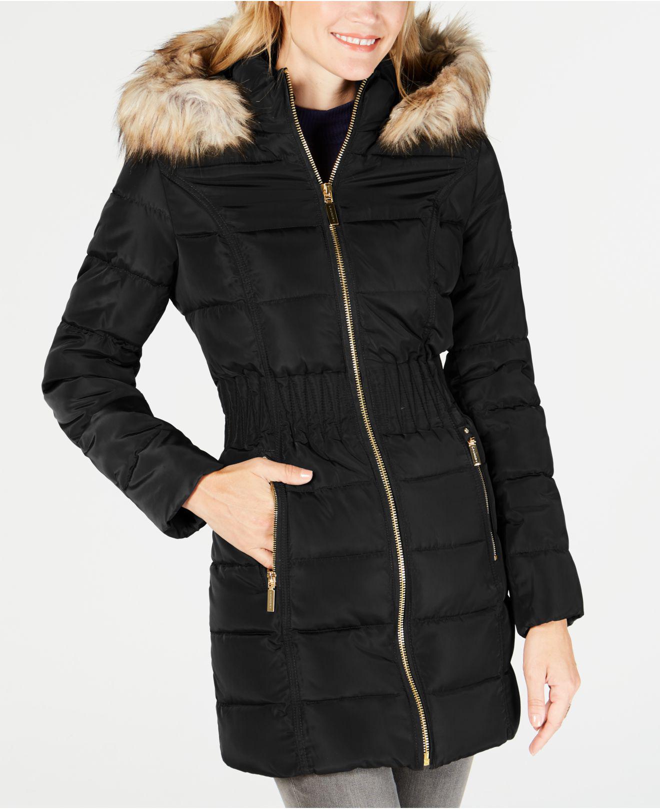 laundry black puffer coat