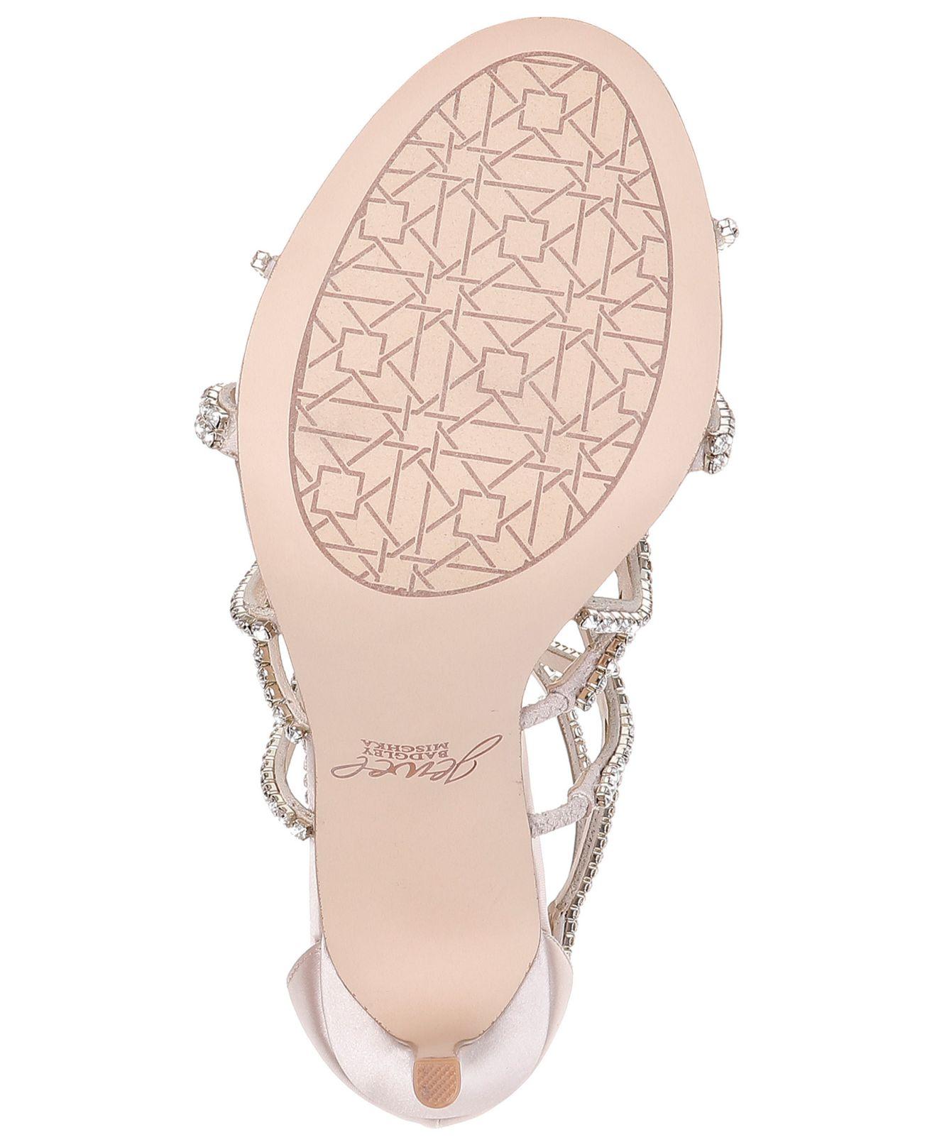 jewel by badgley mischka delancey evening sandals