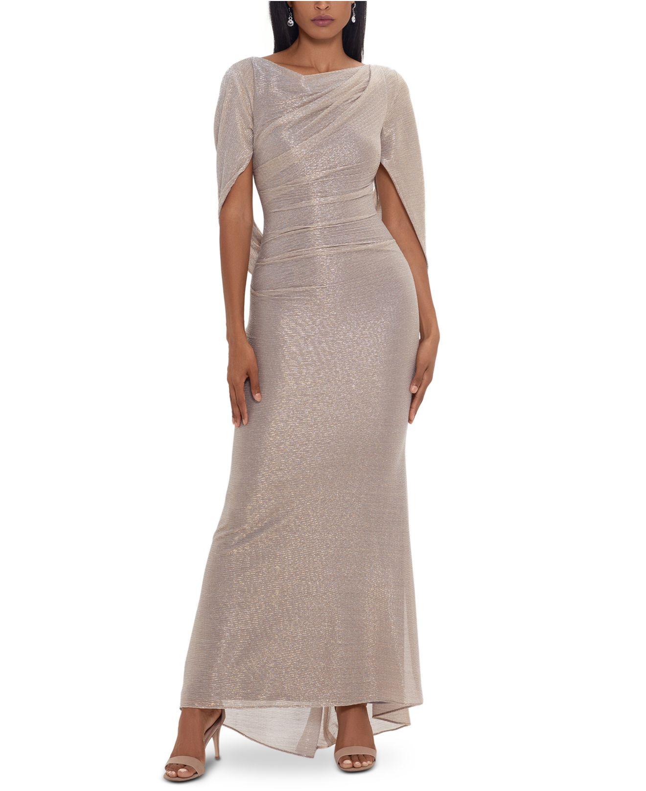 betsy and adam metallic gown