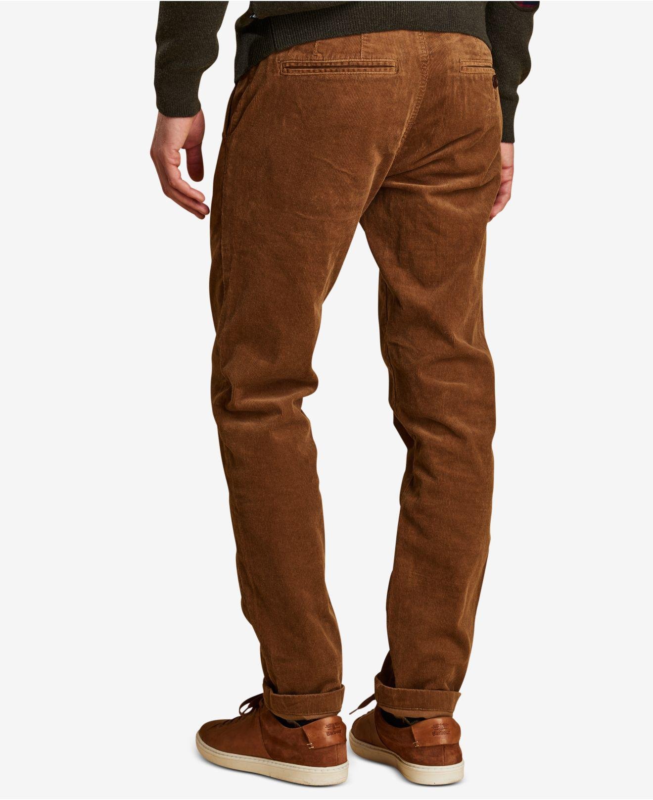 Lyst - Barbour Neuston Stretch Corduroy Pants in Brown for Men