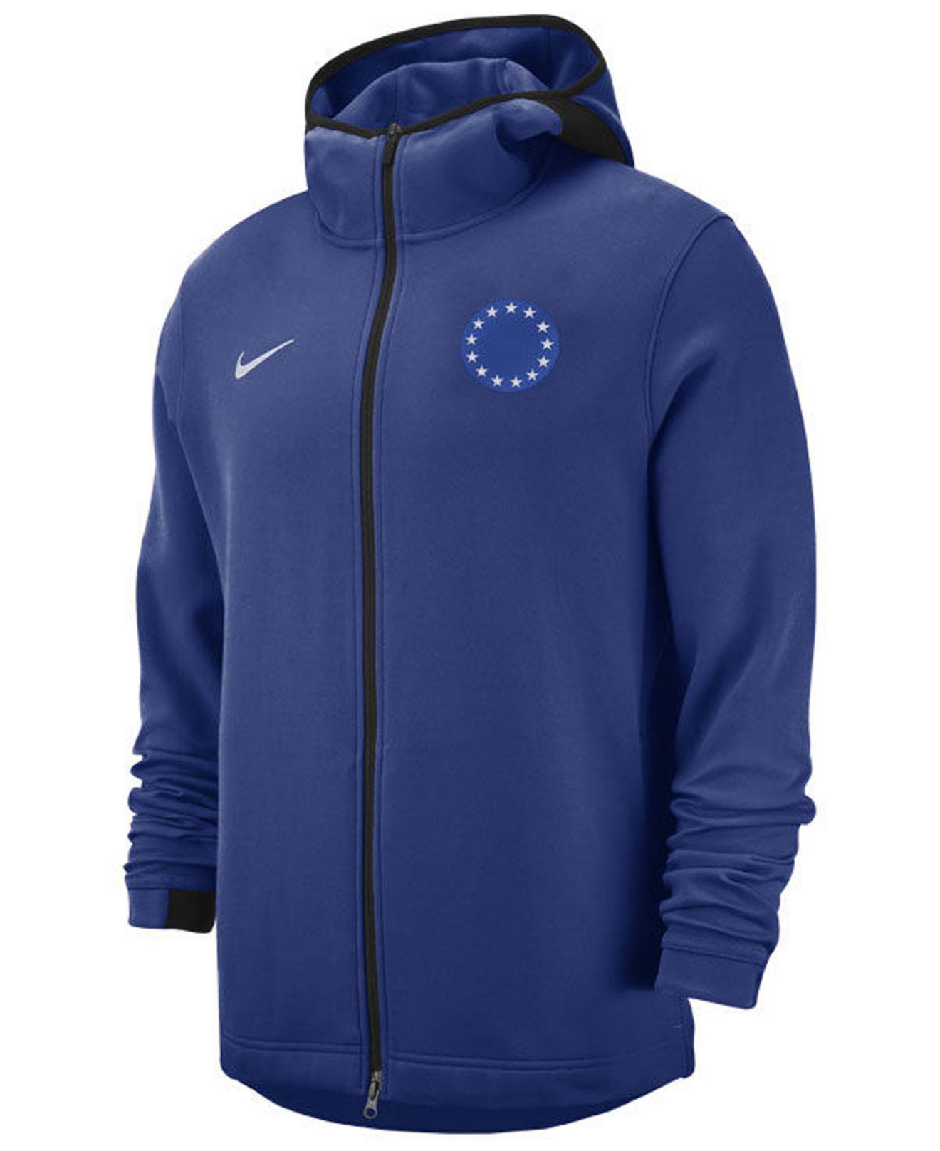 Download Nike Synthetic Philadelphia 76ers Dry Showtime Full-zip ...