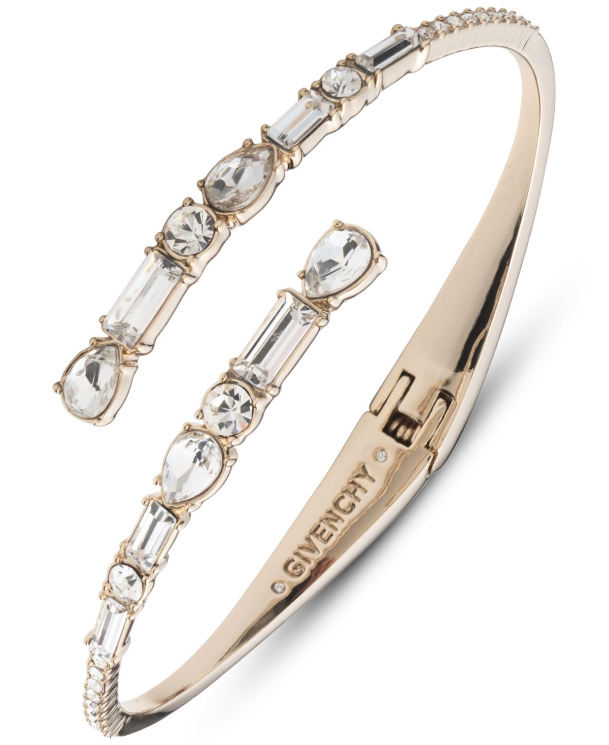 Givenchy Rose Gold-Tone Round & Marquise Crystal Flex Bracelet - Macy's
